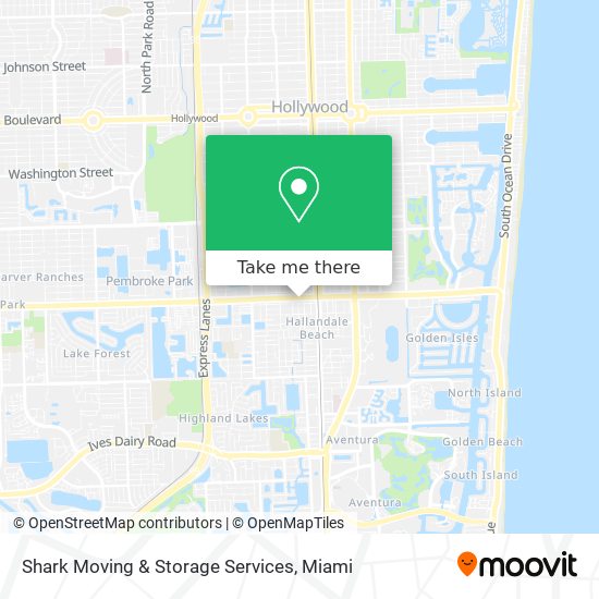 Shark Moving & Storage Services map