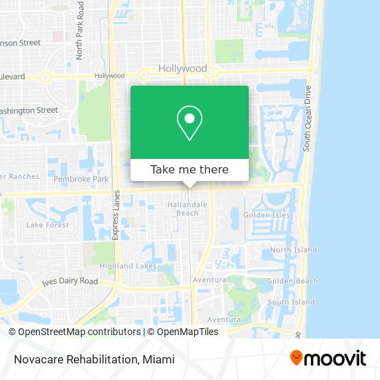 Mapa de Novacare Rehabilitation