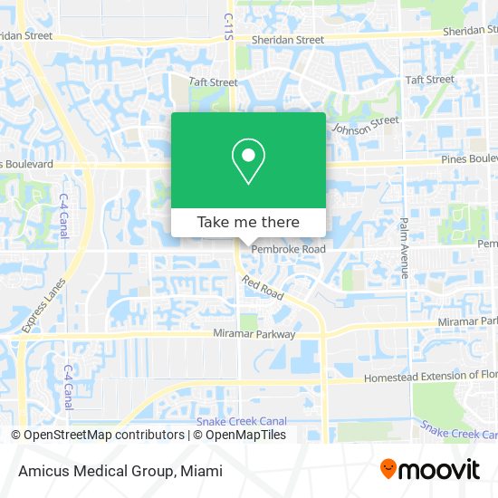 Amicus Medical Group map