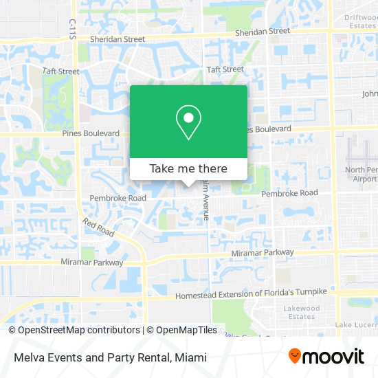 Melva Events and Party Rental map
