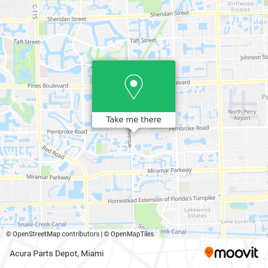 Acura Parts Depot map