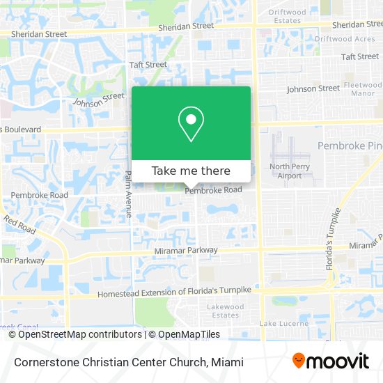 Mapa de Cornerstone Christian Center Church