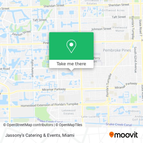 Jassony's Catering & Events map