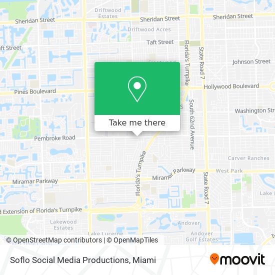 Soflo Social Media Productions map