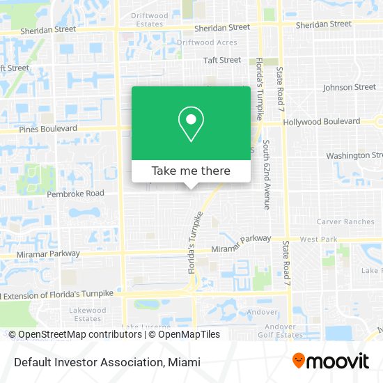 Default Investor Association map