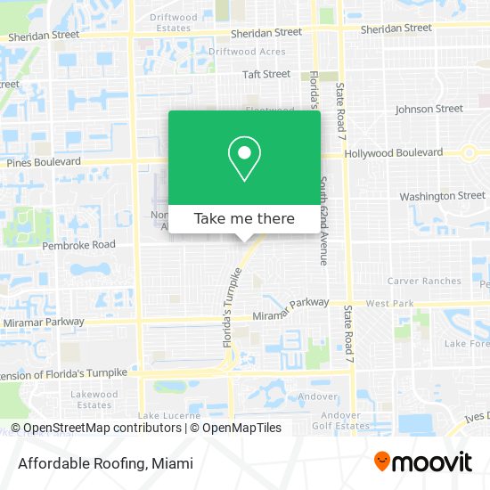 Affordable Roofing map