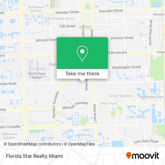 Florida Star Realty map