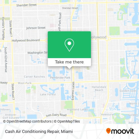 Cash Air Conditioning Repair map