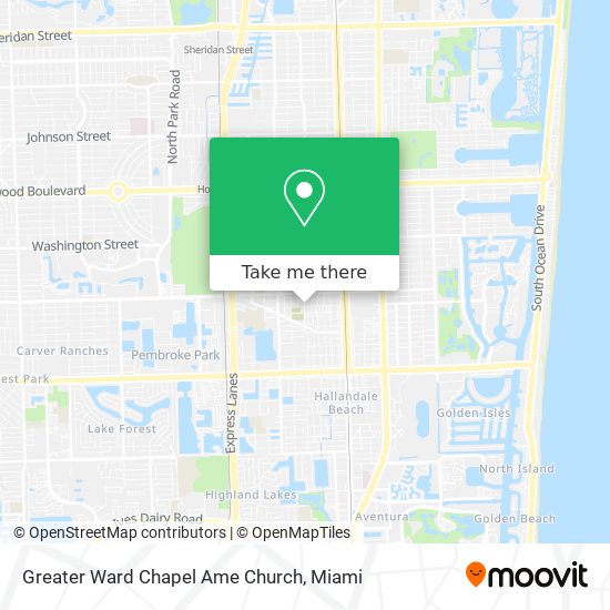 Greater Ward Chapel Ame Church map