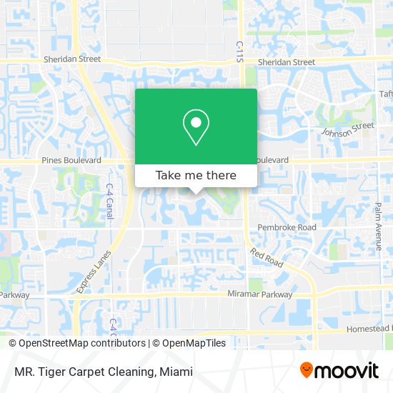 MR. Tiger Carpet Cleaning map