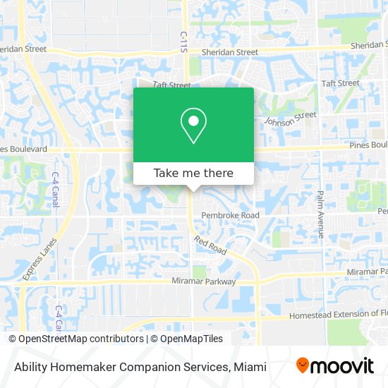 Ability Homemaker Companion Services map