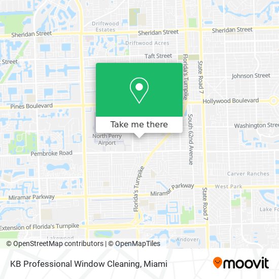 KB Professional Window Cleaning map