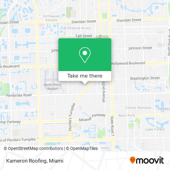 Kameron Roofing map