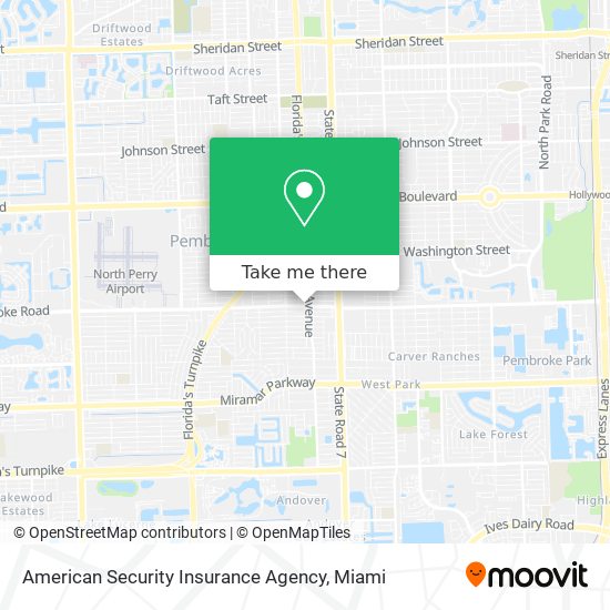 American Security Insurance Agency map