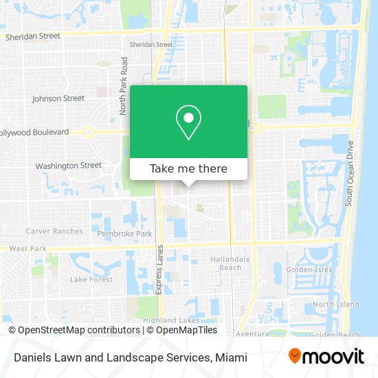 Daniels Lawn and Landscape Services map