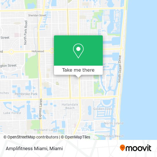 Mapa de Amplifitness Miami