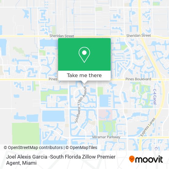 Mapa de Joel Alexis Garcia -South Florida Zillow Premier Agent