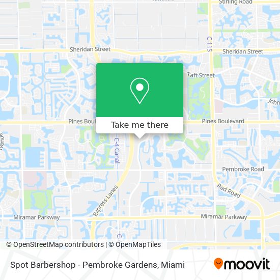 Spot Barbershop - Pembroke Gardens map