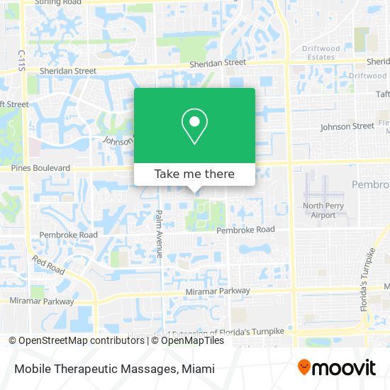 Mapa de Mobile Therapeutic Massages