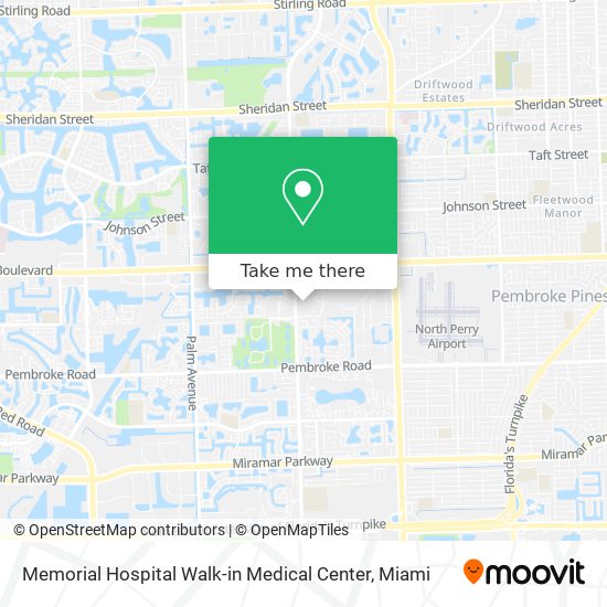 Mapa de Memorial Hospital Walk-in Medical Center