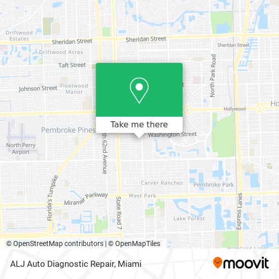 Mapa de ALJ Auto Diagnostic Repair