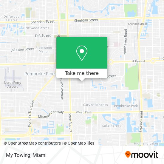 My Towing map