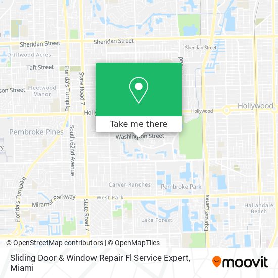 Sliding Door & Window Repair Fl Service Expert map