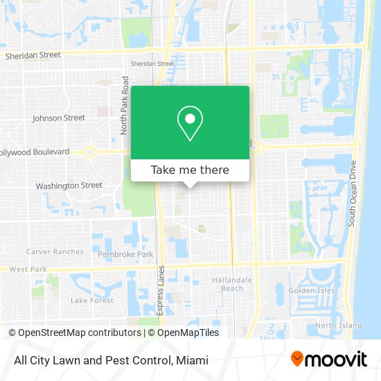 All City Lawn and Pest Control map