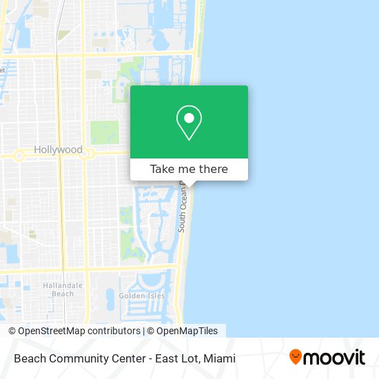 Mapa de Beach Community Center - East Lot