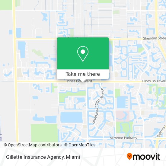 Gillette Insurance Agency map