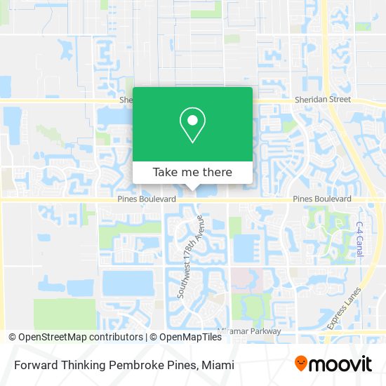 Mapa de Forward Thinking Pembroke Pines