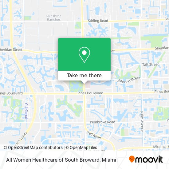All Women Healthcare of South Broward map
