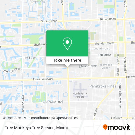 Tree Monkeys Tree Service map