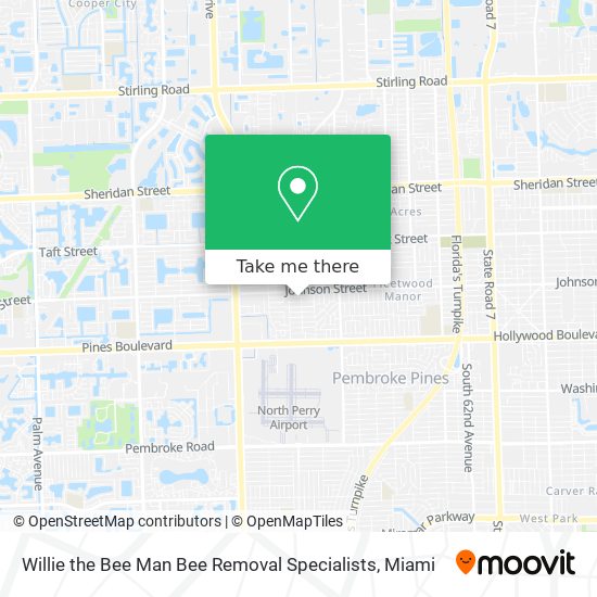 Mapa de Willie the Bee Man Bee Removal Specialists