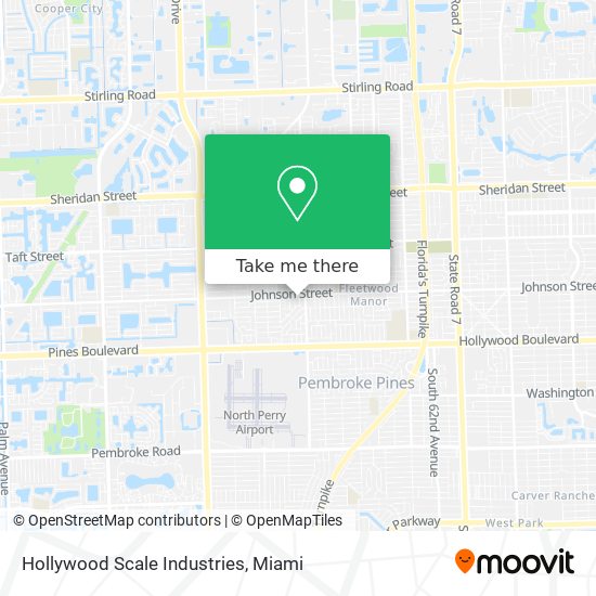 Hollywood Scale Industries map