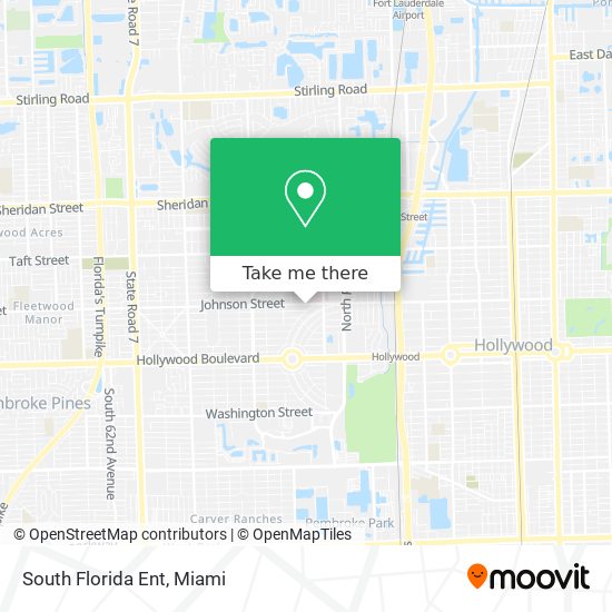 South Florida Ent map