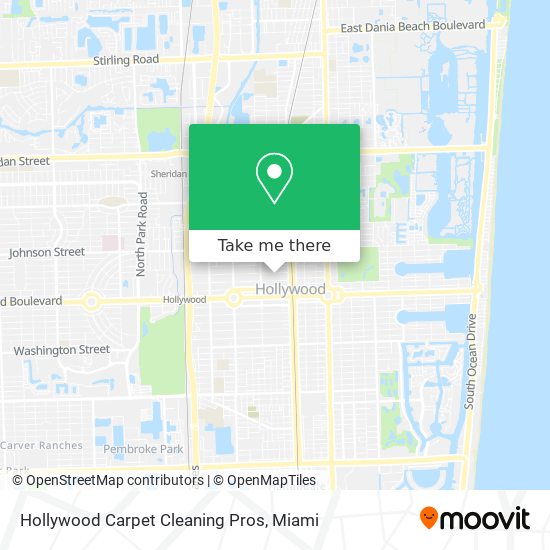 Mapa de Hollywood Carpet Cleaning Pros