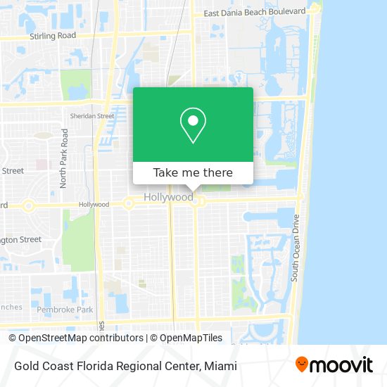 Gold Coast Florida Regional Center map