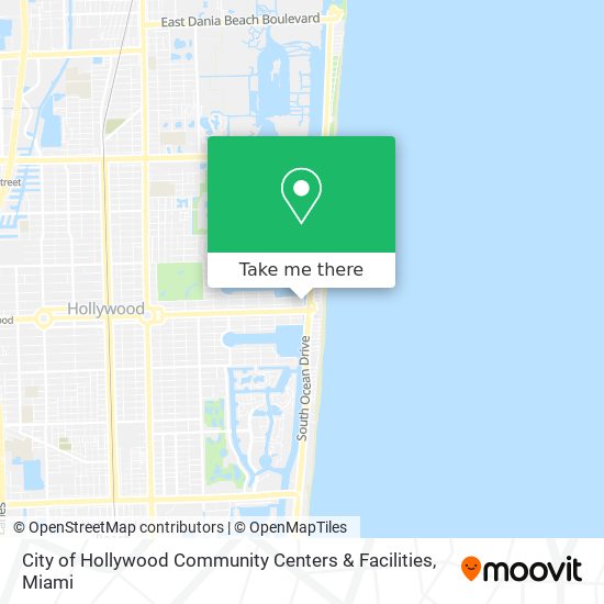 Mapa de City of Hollywood Community Centers & Facilities