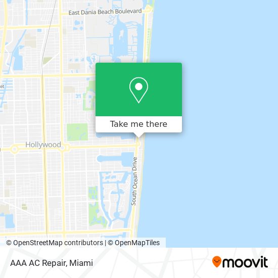 AAA AC Repair map