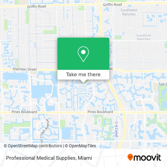 Professional Medical Supplies map