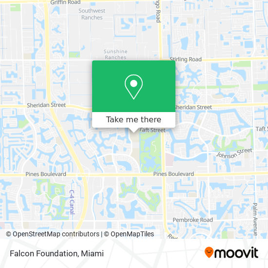 Falcon Foundation map