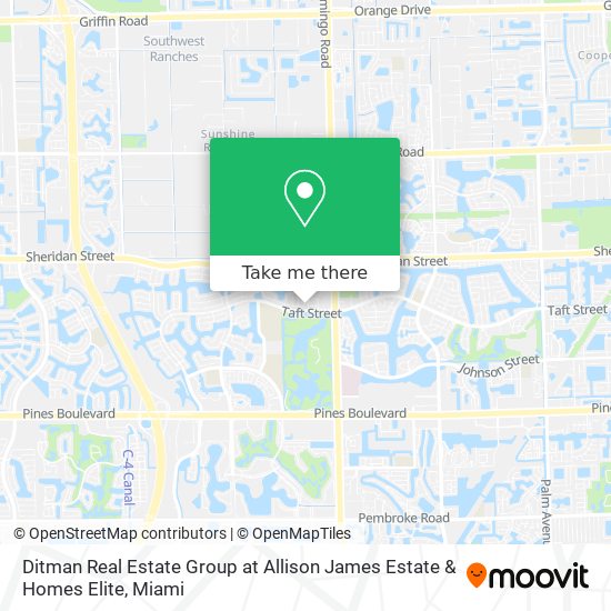 Mapa de Ditman Real Estate Group at Allison James Estate & Homes Elite