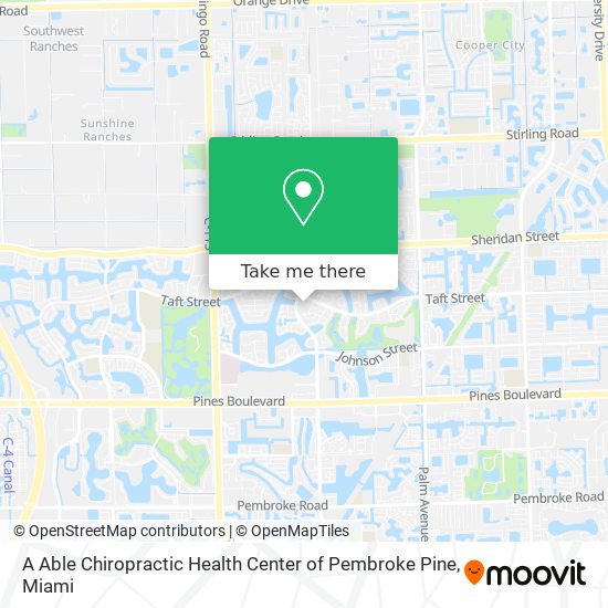 Mapa de A Able Chiropractic Health Center of Pembroke Pine