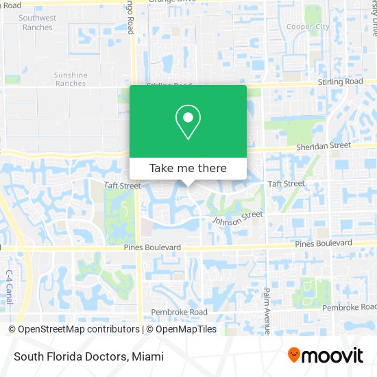 South Florida Doctors map