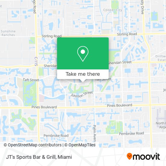 Mapa de JT's Sports Bar & Grill