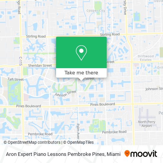 Aron Expert Piano Lessons Pembroke Pines map