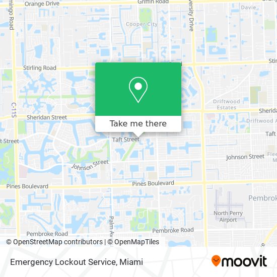 Emergency Lockout Service map