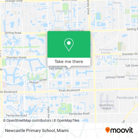 Newcastle Primary School map