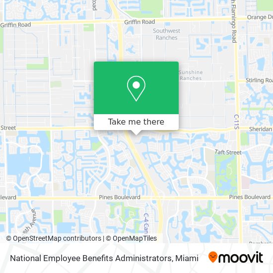 National Employee Benefits Administrators map